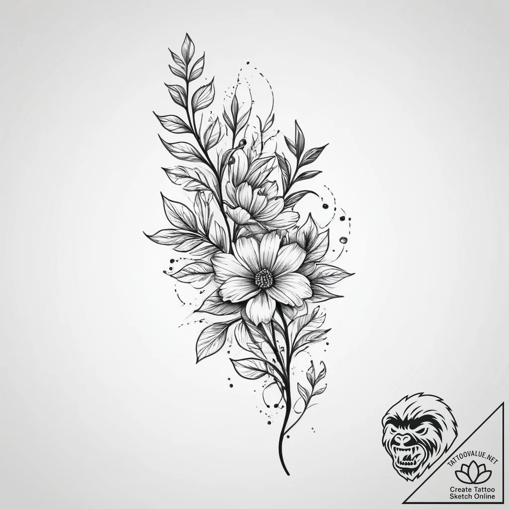 Tattoo sketch a subtle wood grain texture on... - tattoo sketch (№1754105924_0, 02.08.2025 03:38) — tattoovalue.net