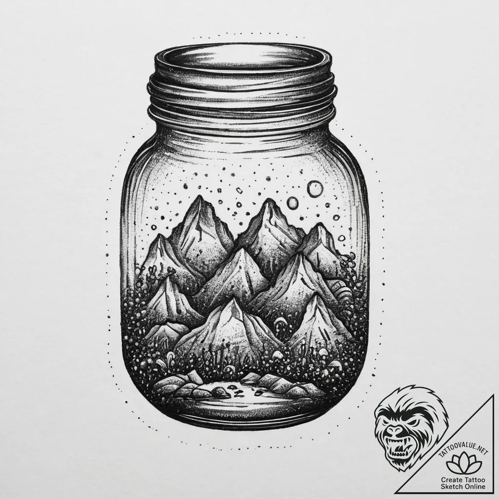 Tattoo design a 'memory capsule' design, perh... - tattoo sketch (№1754106317_0, 02.08.2025 03:45) — tattoovalue.net