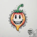 Smile, tattoo sketch design, soft whip shadin… – tattoo sketch (№1754108284_0, 02.08.2025 04:18) — tattoovalue.net