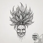 Mandrake root, artistic tattoo sketch, sepia… – tattoo sketch (№1754113230_0, 02.08.2025 05:40) — tattoovalue.net