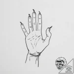 Tattoo design a minimalist symbol of a “quest… – tattoo sketch (№1754113625_0, 02.08.2025 05:47) — tattoovalue.net