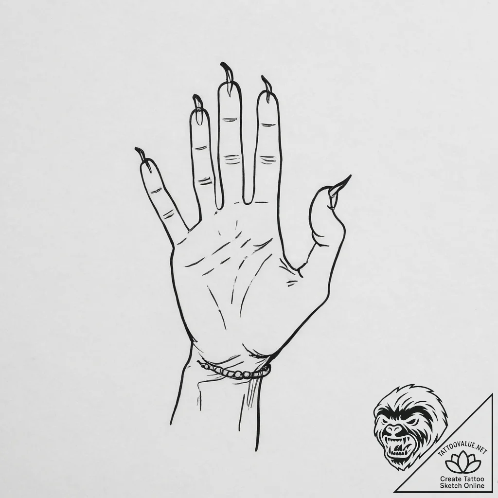 Tattoo design a minimalist symbol of a "quest... - tattoo sketch (№1754113625_0, 02.08.2025 05:47) — tattoovalue.net