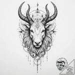 Tattoo design a zodiac animal transforming in… – tattoo sketch (№1754113822_0, 02.08.2025 05:50) — tattoovalue.net