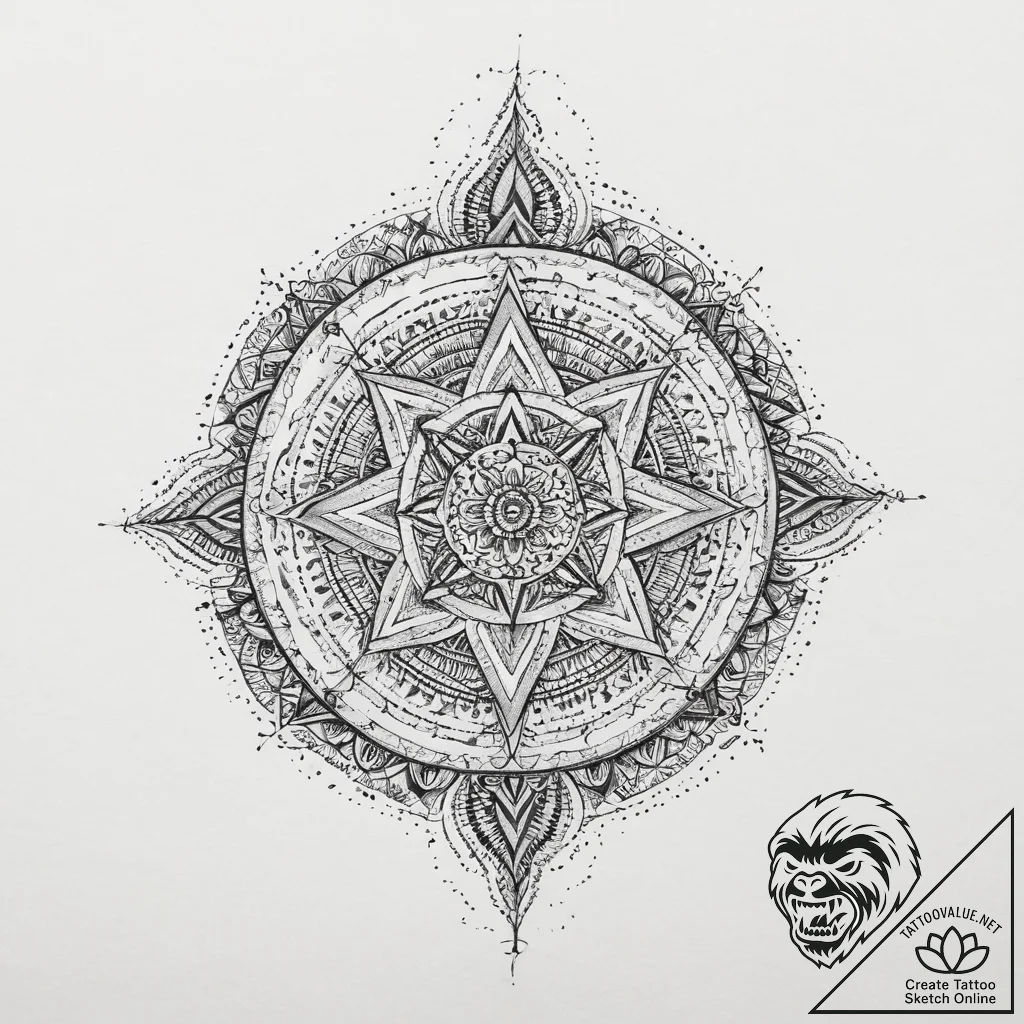 Tattoo design an abstract representation of "... - tattoo sketch (№1754114019_0, 02.08.2025 05:53) — tattoovalue.net