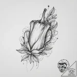 3d (effect), tattoo drawing outline, sepia to… – tattoo sketch (№1754114217_0, 02.08.2025 05:56) — tattoovalue.net