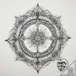 Tattoo design: a mystical scene of veles guid… – tattoo sketch (№1754114814_0, 02.08.2025 06:06) — tattoovalue.net