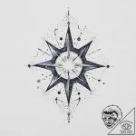 Tattoo sketch a delicate constellation of a s… – tattoo sketch (№1754115801_0, 02.08.2025 06:23) — tattoovalue.net