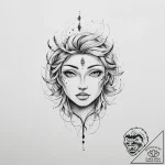 Tattoo design a small, abstract brushstroke r… – tattoo sketch (№1754116787_0, 02.08.2025 06:39) — tattoovalue.net