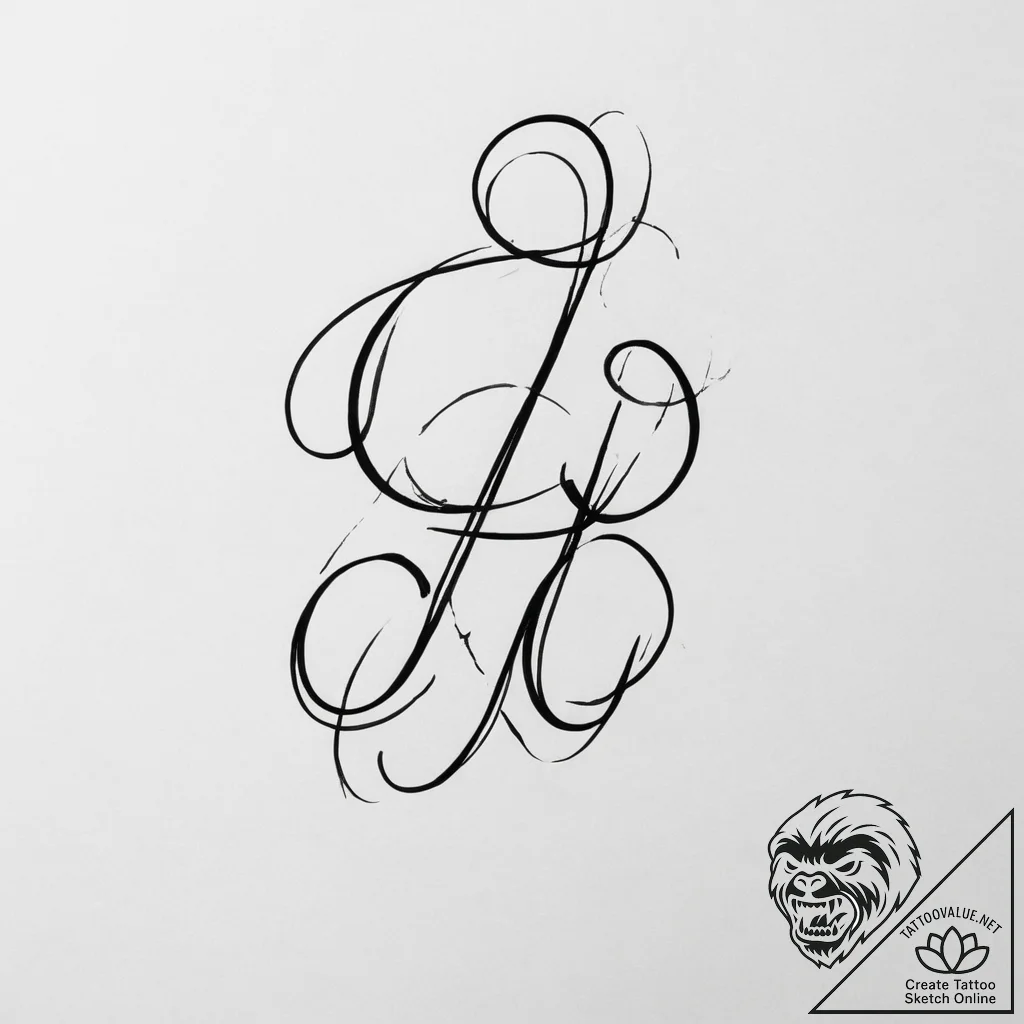 Tattoo sketch a word or phrase forming a subt... - tattoo sketch (№1754118562_0, 02.08.2025 07:09) — tattoovalue.net