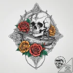 A ship sailing on a sea of sand, tattoo sketc… – tattoo sketch (№1754119156_0, 02.08.2025 07:19) — tattoovalue.net