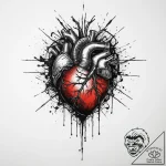 Tattoo design a digital representation of a b… – tattoo sketch (№1754121151_0, 02.08.2025 07:52) — tattoovalue.net