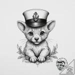 Tattoo sketch a tiny, cute animal wearing a s… – tattoo sketch (№1754121744_0, 02.08.2025 08:02) — tattoovalue.net