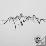 Tattoo design a minimalist tattoo of a heartb… – tattoo sketch (№1754122935_0, 02.08.2025 08:22) — tattoovalue.net
