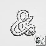 An ampersand symbol, ink illustration for tat… – tattoo sketch (№1754124522_0, 02.08.2025 08:48) — tattoovalue.net
