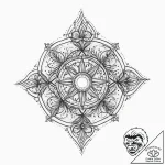 Tattoo sketch: a simple kolovrat amulet, desi… – tattoo sketch (№1754124719_0, 02.08.2025 08:51) — tattoovalue.net