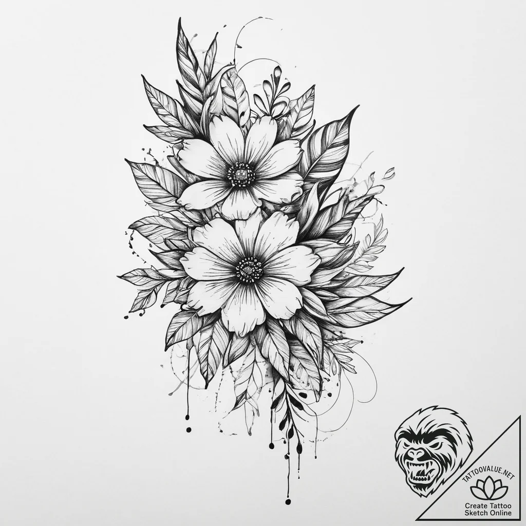 р“сђсѓрїрїр° 5: р¦рірµс‚рѕс‡рѕс‹рµ рё р р°сѓс... - tattoo sketch (№1754125905_0, 02.08.2025 09:11) — tattoovalue.net