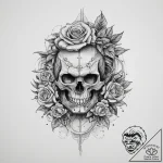 Tattoo sketch a samurai’s stoic profile, conv… – tattoo sketch (№1754126497_0, 02.08.2025 09:21) — tattoovalue.net