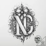 Tattoo sketch a stack of old, worn letters ti… – tattoo sketch (№1754126895_0, 02.08.2025 09:28) — tattoovalue.net