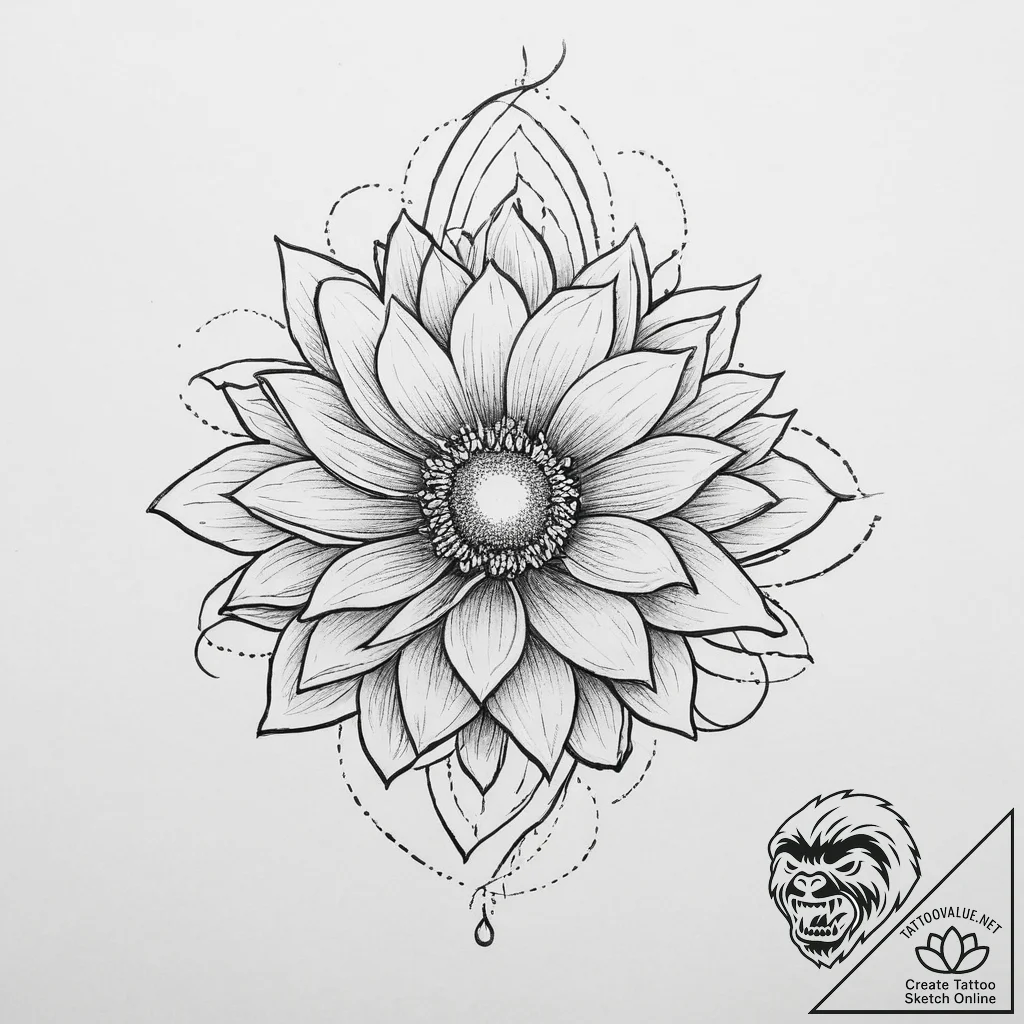 Tattoo sketch a celestial body cracking open... - tattoo sketch (№1754127890_0, 02.08.2025 09:44) — tattoovalue.net