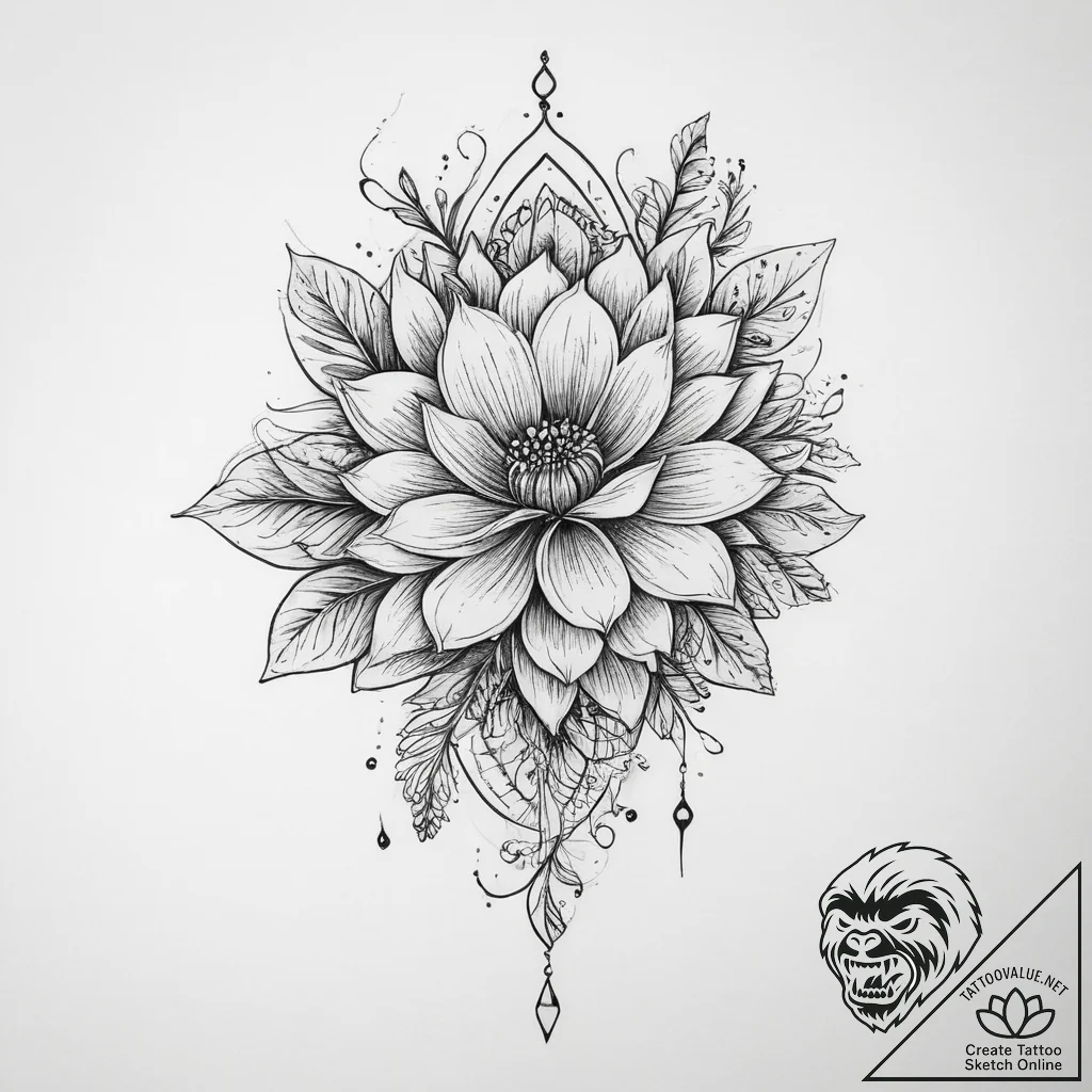 р“сђсѓрїрїр° 11: symbolic flora (рўрёрјрірѕр»... - tattoo sketch (№1754129274_0, 02.08.2025 10:07) — tattoovalue.net