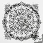 A blackwork sleeve concept featuring various… – tattoo sketch (№1754129670_0, 02.08.2025 10:14) — tattoovalue.net