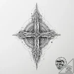 Tattoo design an abstract representation of “… – tattoo sketch (№1754130073_0, 02.08.2025 10:21) — tattoovalue.net
