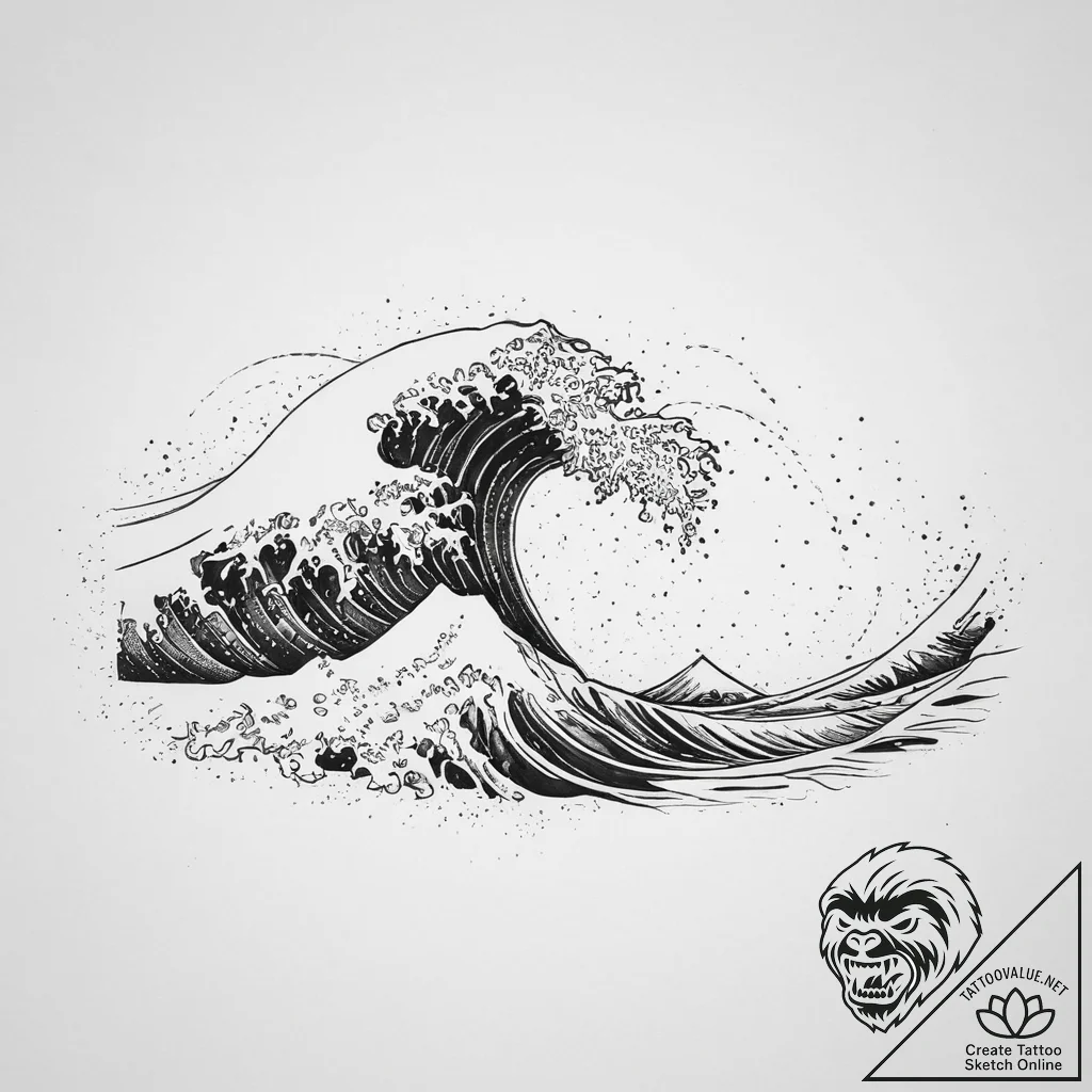 Tattoo design an abstract representation of a... - tattoo sketch (№1754131664_0, 02.08.2025 10:47) — tattoovalue.net