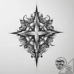 Tattoo design ‘power up’ with a glowing star… – tattoo sketch (№1754132258_0, 02.08.2025 10:57) — tattoovalue.net