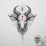 Tattoo design a dotwork pattern that subtly f… – tattoo sketch (№1754134244_0, 02.08.2025 11:30) — tattoovalue.net
