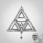 The triforce (from the legend of zelda) – tattoo sketch (№1754136050_0, 02.08.2025 12:00) — tattoovalue.net