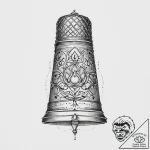A thimble, tattoo drawing outline, linework t… – tattoo sketch (№1754137822_0, 02.08.2025 12:30) — tattoovalue.net