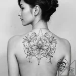 Tattoo sketch a minimalist design on the back… – tattoo sketch (№1754138798_0, 02.08.2025 12:46) — tattoovalue.net