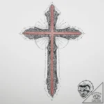 Stripes, ink illustration for tattoo, dotwork… – tattoo sketch (№1754139980_0, 02.08.2025 13:06) — tattoovalue.net