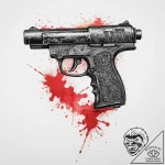Tattoo sketch a plasma pistol with an active… – tattoo sketch (№1754140956_0, 02.08.2025 13:22) — tattoovalue.net