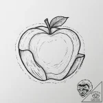 Tattoo sketch ‘apple’ on one, ‘pie’ on the ot… – tattoo sketch (№1754142127_0, 02.08.2025 13:42) — tattoovalue.net