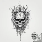 Tattoo design an abstract “respawn” animation… – tattoo sketch (№1754142711_0, 02.08.2025 13:51) — tattoovalue.net