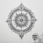 Tattoo design a zodiac symbol integrated into… – tattoo sketch (№1754143490_0, 02.08.2025 14:04) — tattoovalue.net