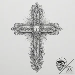 Tattoo design virgo’s glyph subtly incorporat… – tattoo sketch (№1754144669_0, 02.08.2025 14:24) — tattoovalue.net