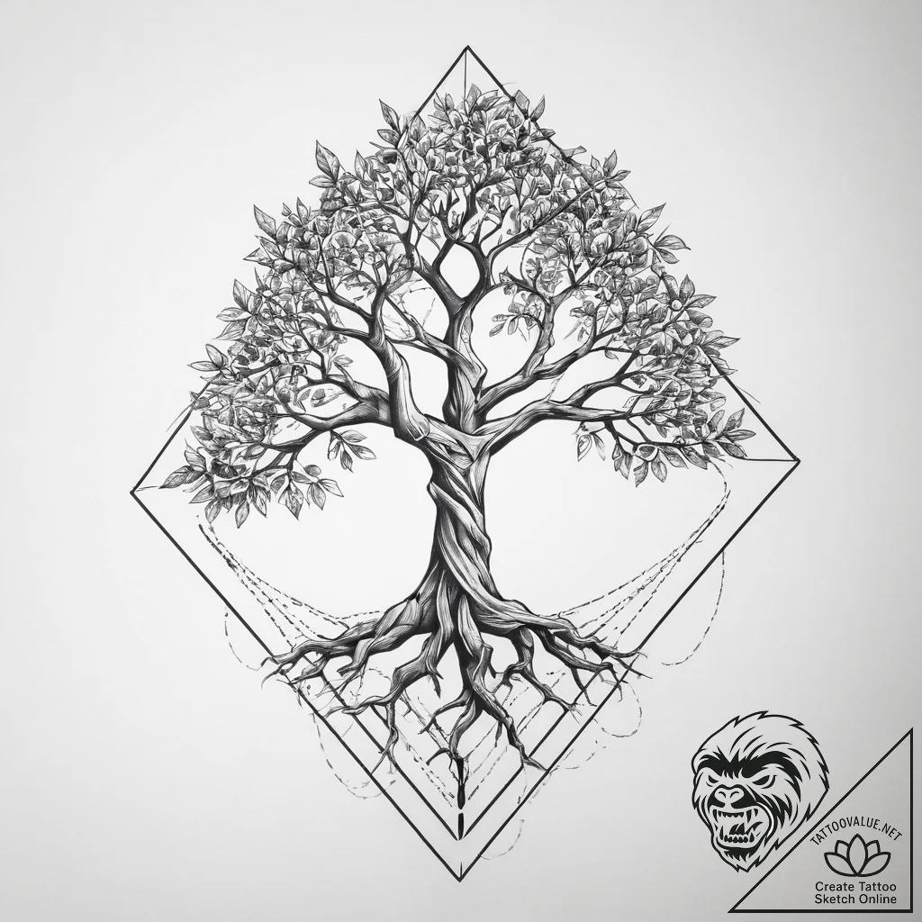 Tattoo design an abstract interpretation of "... - tattoo sketch (№1754146041_0, 02.08.2025 14:47) — tattoovalue.net
