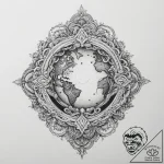 Tattoo sketch an earth tremor causing rocks t… – tattoo sketch (№1754148204_0, 02.08.2025 15:23) — tattoovalue.net