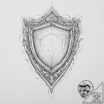 Tattoo design an abstract form of protection,… – tattoo sketch (№1754149186_0, 02.08.2025 15:39) — tattoovalue.net