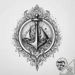 Fountain pen with an ink spill, artistic tatt… – tattoo sketch (№1754151552_0, 02.08.2025 16:19) — tattoovalue.net