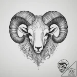 Tattoo sketch a hyperrealistic aries ram’s he… – tattoo sketch (№1754153113_0, 02.08.2025 16:45) — tattoovalue.net