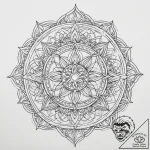 Tattoo design a sacred geometry pattern that… – tattoo sketch (№1754153503_0, 02.08.2025 16:51) — tattoovalue.net