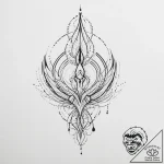 Tattoo design an abstract representation of q… – tattoo sketch (№1754221915_0, 03.08.2025 11:51) — tattoovalue.net