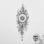 Tattoo design a short, meaningful quote in fi… – tattoo sketch (№1754223106_0, 03.08.2025 12:11) — tattoovalue.net