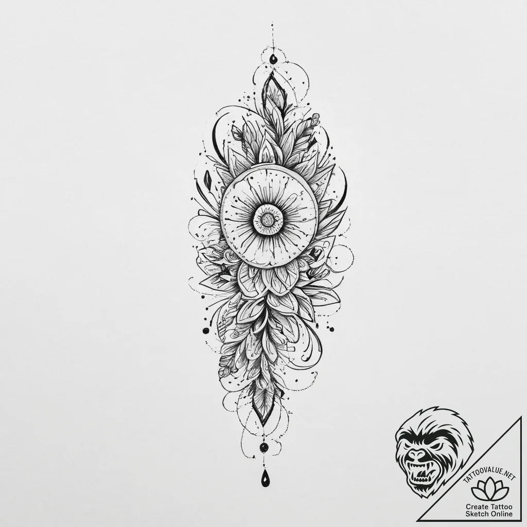 Tattoo design a short, meaningful quote in fi... - tattoo sketch (№1754223106_0, 03.08.2025 12:11) — tattoovalue.net