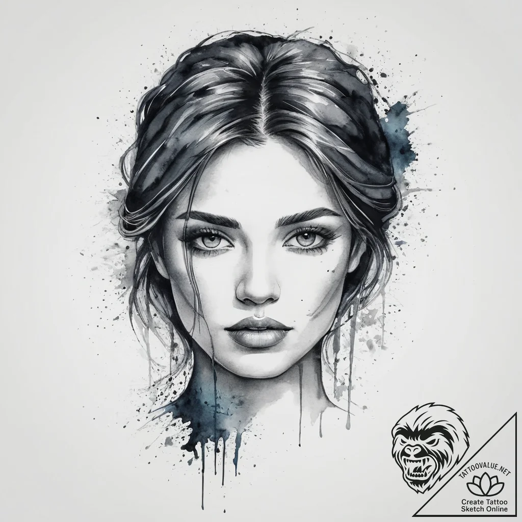 Tattoo sketch a memorial portrait in a realis... - tattoo sketch (№1754225565_0, 03.08.2025 12:52) — tattoovalue.net