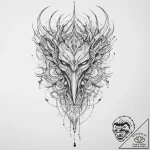 Tattoo sketch an abstract representation of “… – tattoo sketch (№1754226366_0, 03.08.2025 13:06) — tattoovalue.net