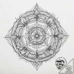 Tattoo sketch a zodiac glyph formed by wisps… – tattoo sketch (№1754226767_0, 03.08.2025 13:12) — tattoovalue.net